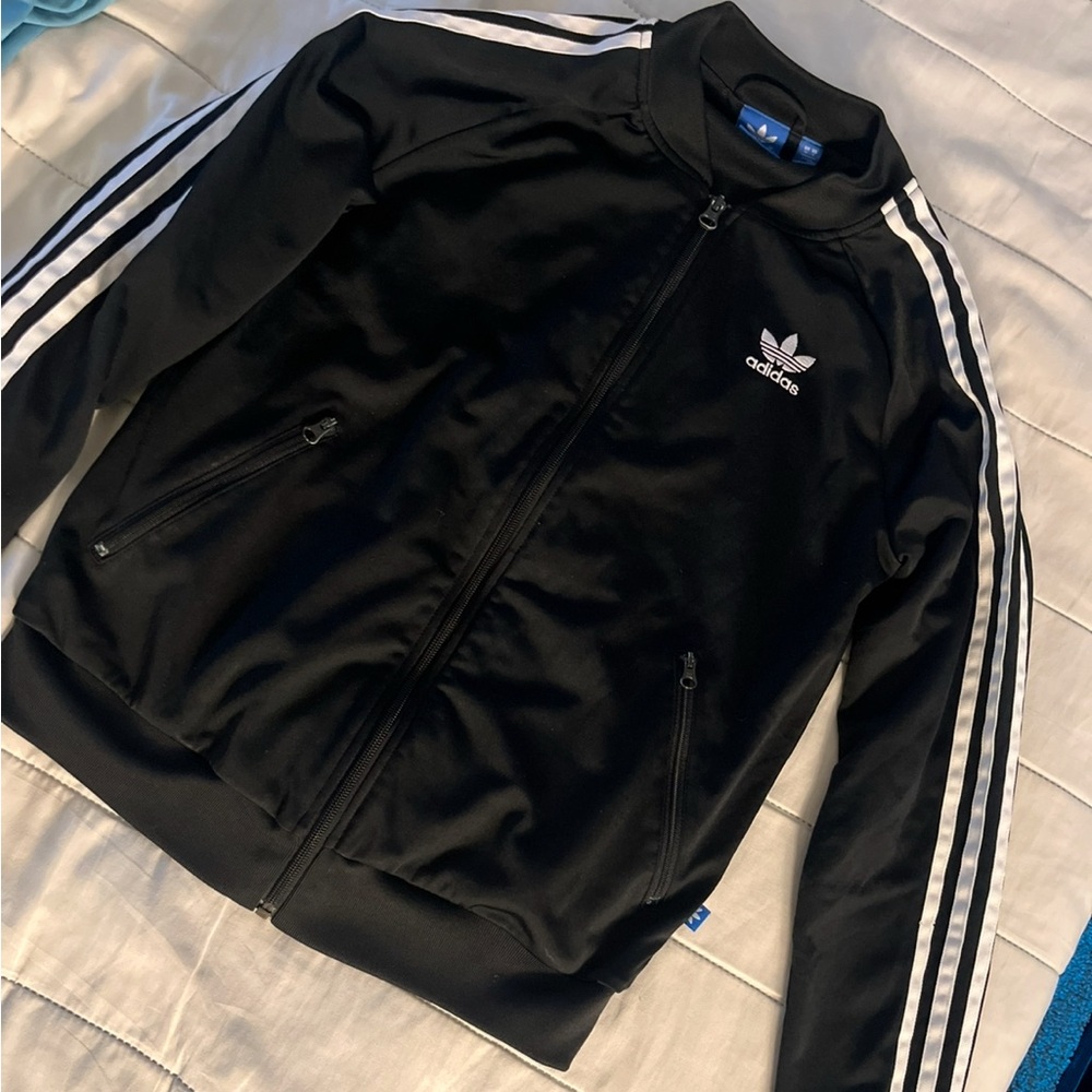 Adidas Black Zip-Up Jacket